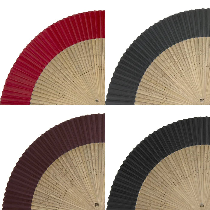 Kyo-sensu (Japanese folding fan) for Men - Kakishibu / Navy Blue - , Made in Kyoto , Japan, Kyoto sensu