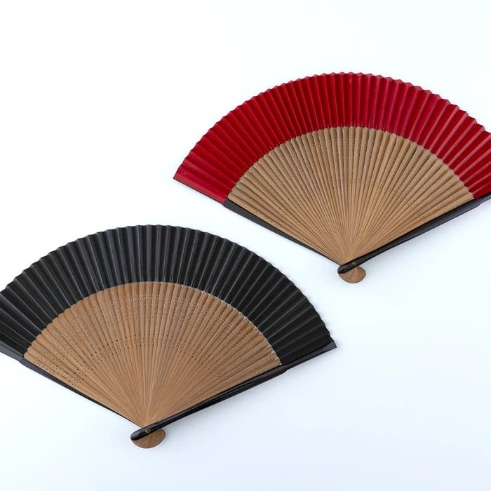 Kyo-sensu (Japanese folding fan) for Men - Kakishibu / Navy Blue - , Made in Kyoto , Japan, Kyoto sensu