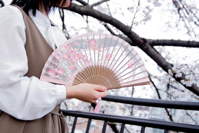 Kyo-sensu (Japanese folding fan) for Women - Kirie / Grape - , Made in Kyoto, Japan, Kyoto sensu