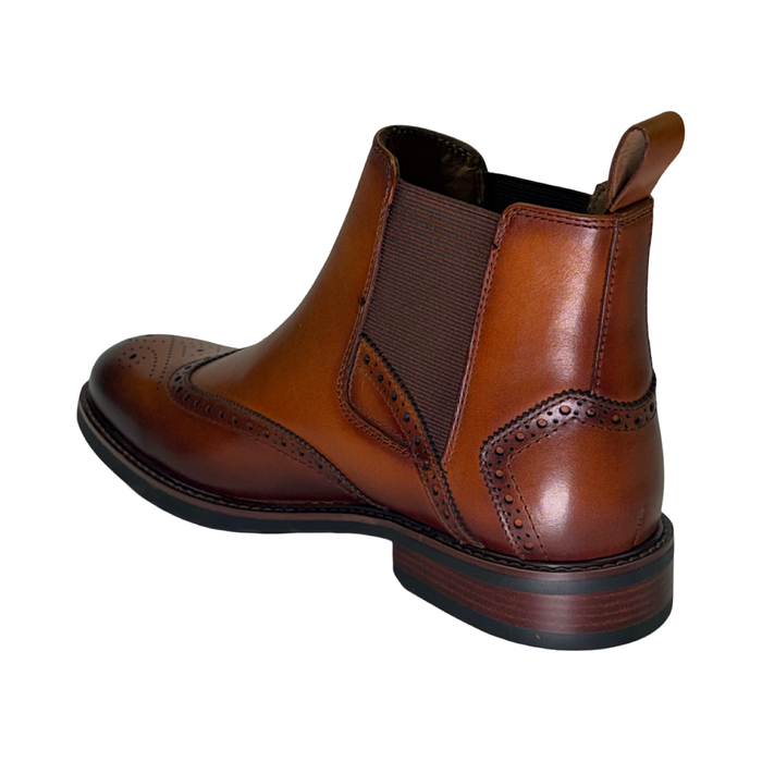 La Milano Skitt Cognac Leather Chelsea Boot