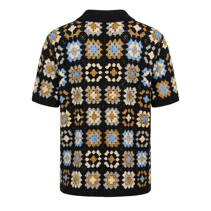 Lanzzino Black Breathable Knit Shirt