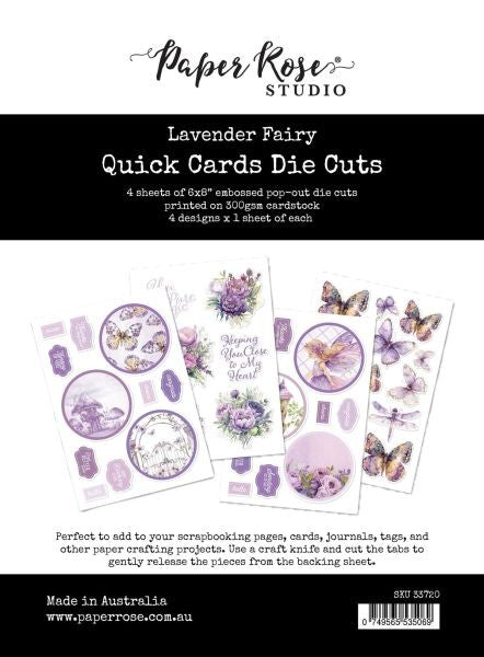 Lavender & Fairies - Quick Cards Die Cuts