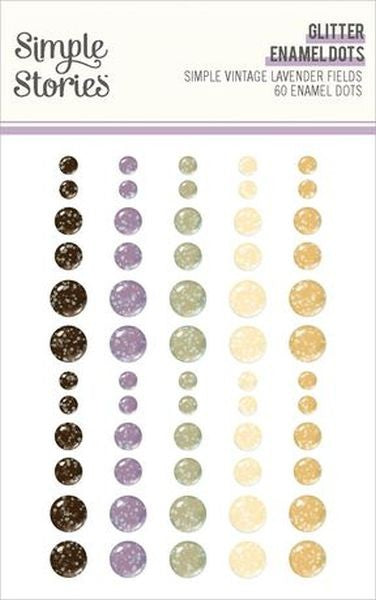Lavender Fields - Glitter Enamel Dots