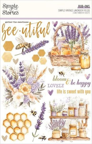Lavender Fields - Rub Ons