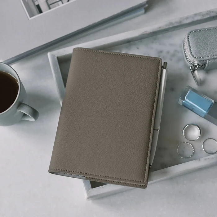 Leather: Taut (Gray & Light Blue) [Hobonichi Original (A6) Techo Cover] (Cover Only)