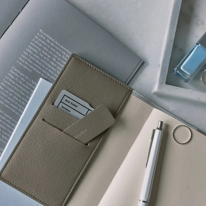Leather: Taut (Gray & Light Blue) [Hobonichi Original (A6) Techo Cover] (Cover Only)