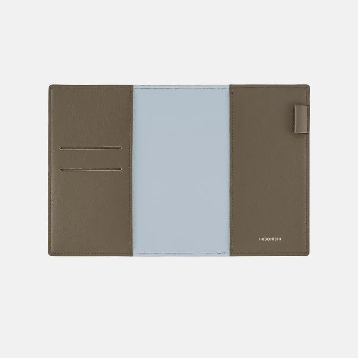 Leather: Taut (Gray & Light Blue) [Hobonichi Original (A6) Techo Cover] (Cover Only)