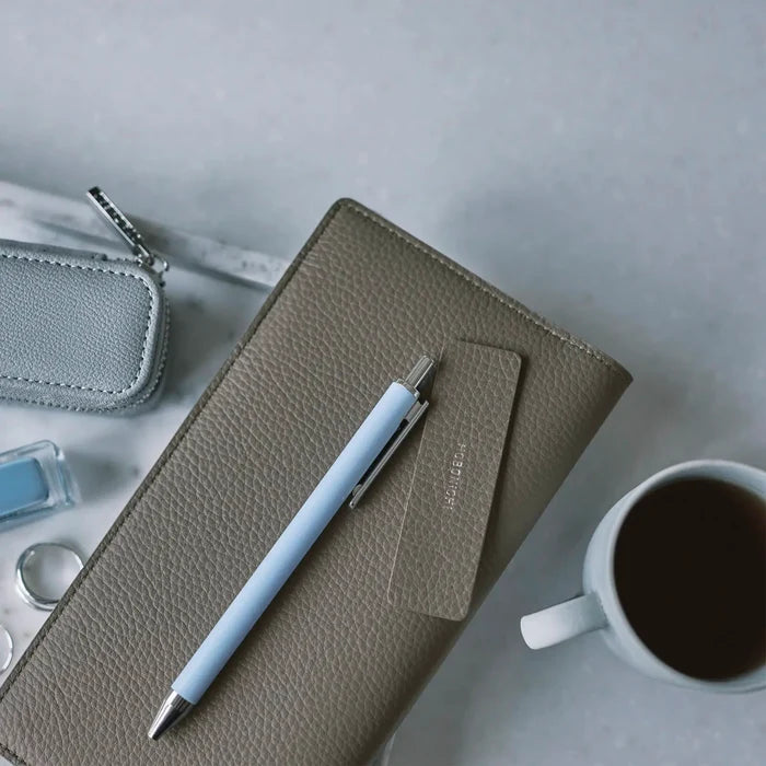 Leather: Taut (Gray & Light Blue) [Hobonichi Weeks Cover] (Cover Only)