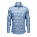 Leoni 534 Blue Paisley Button Up Shirt