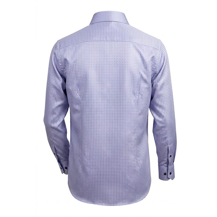 Leoni T820-2 Purple Grid Button Up Shirt