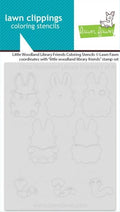 Little Woodland Library Friends - Coloring Stencils