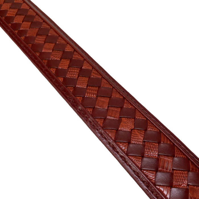 Los Altos Leather & Lizard Patchwork Belt