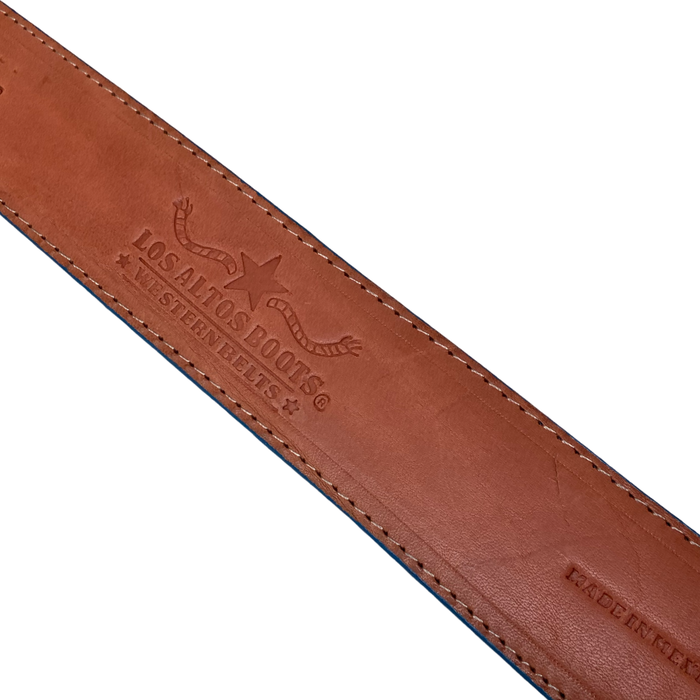 Los Altos Leather & Lizard Patchwork Belt