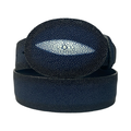 Los Altos Navy Blue Full Skin Stingray Belt