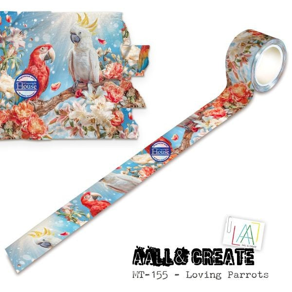 Loving Parrots - Layer it Up Washi Tape