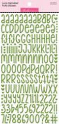 Luna Alpha Puffy Stickers - Guacamole