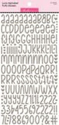 Luna Alpha Puffy Stickers - Oyster
