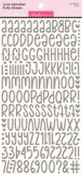 Luna Alpha Puffy Stickers - Oyster