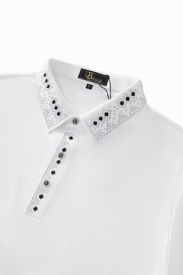 Lustre Matrix Polo WHITE/SILVER