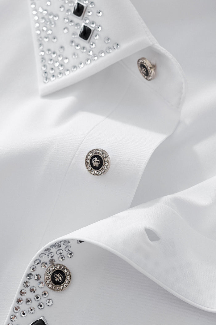 Lustre Matrix Polo WHITE/SILVER