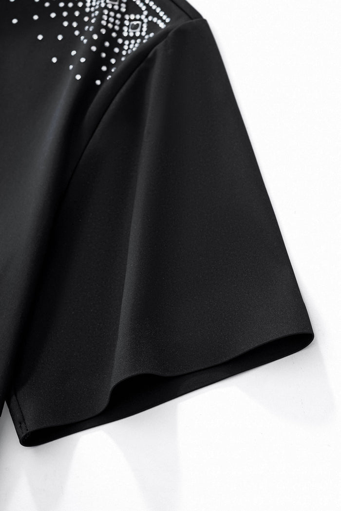 Lustre Trim Polo BLACK/SILVER