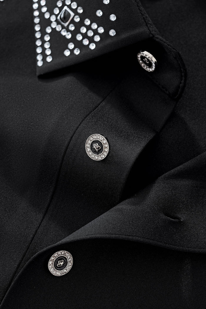 Lustre Trim Polo BLACK/SILVER