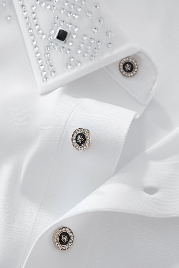 Lustre Trim Polo WHITE/SILVER