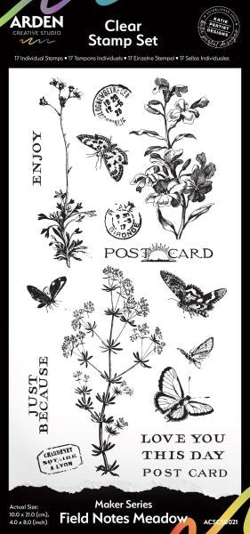 Maker Series - Field Notes Meadow - Clear Stamps