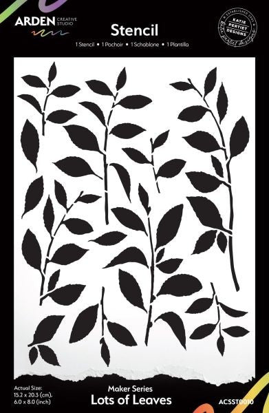 Makers Series - Stencil - Lots of Leaves