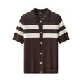 Marina Stripe Knit SS Shirt COFFEE