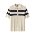 Marina Stripe Knit SS Shirt IVORY