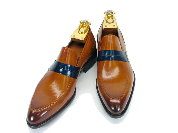 Mens Penny Loafer in Contrast Strap