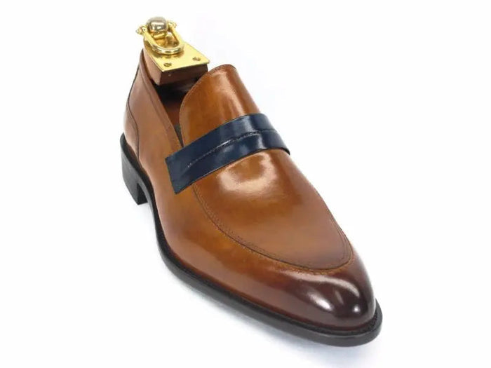 Mens Penny Loafer in Contrast Strap