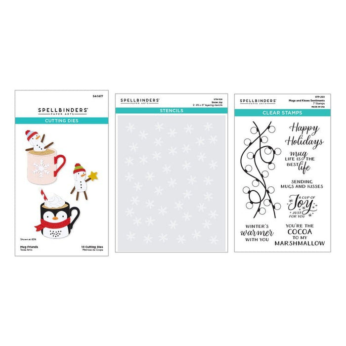 Merry Mugs and Kisses - Die, Stamp & Stencil Bundle