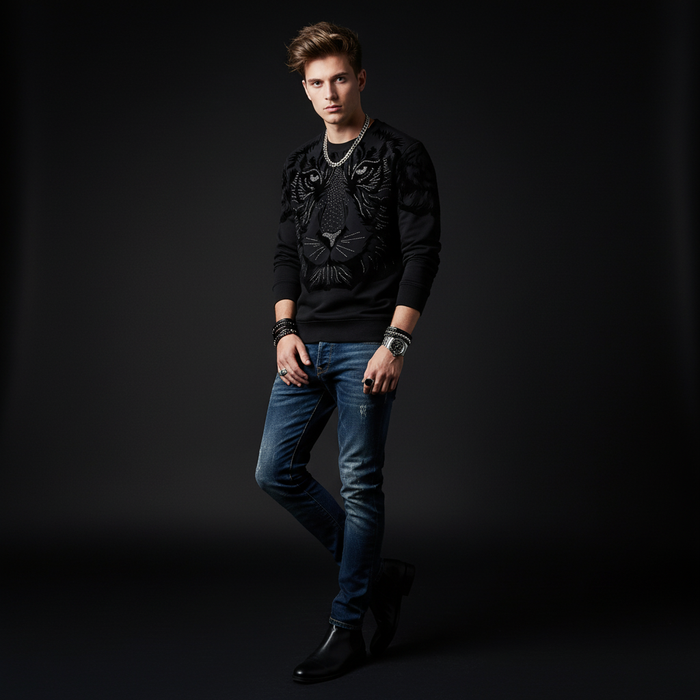 Midnight Roar sweatshirt BLACK