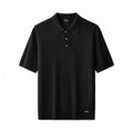 Milano Texture Knit Polo BLACK