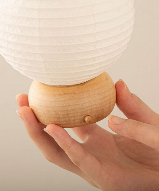 Mini Yame Lantern - Blue Poppy - , Japanese Chochin, traditional japanese paper lantern