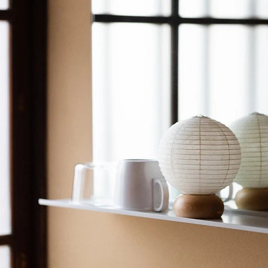Mini Yame Lantern - Circle - , Japanese Chochin, traditional japanese paper lantern