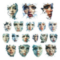 Mirror Mirror - Ephemera - Shattered Faces