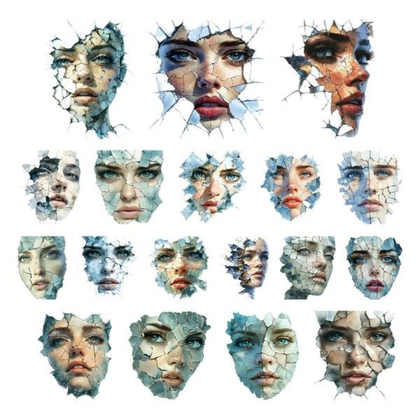 Mirror Mirror - Ephemera - Shattered Faces