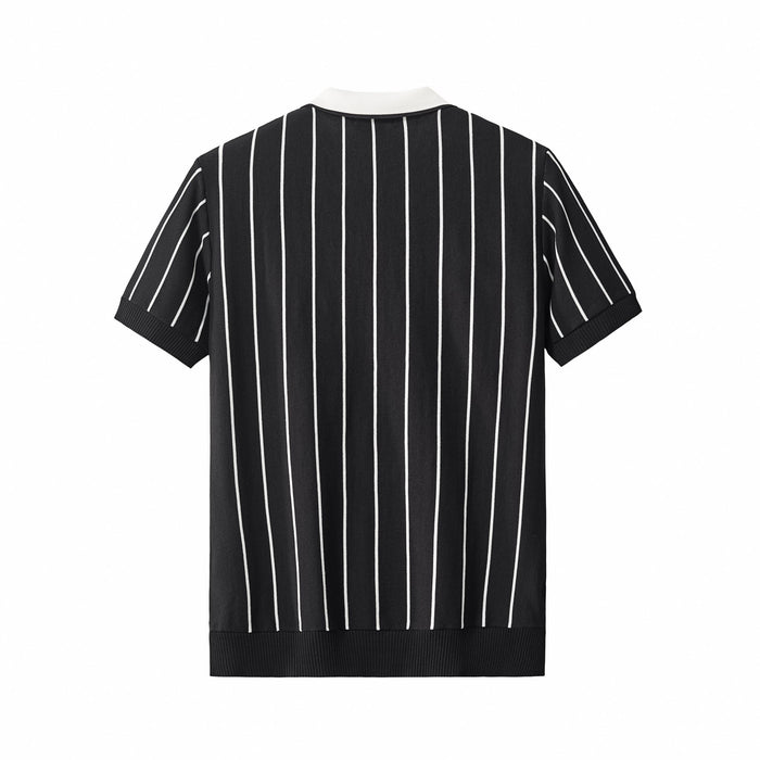 ModStripe Knit Shirt BLACK