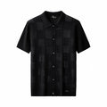 Monaco Mesh Knit SS Shirt BLACK