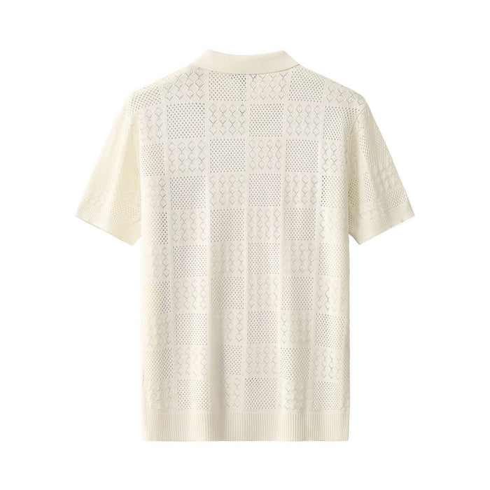 Monaco Mesh Knit SS Shirt IVORY