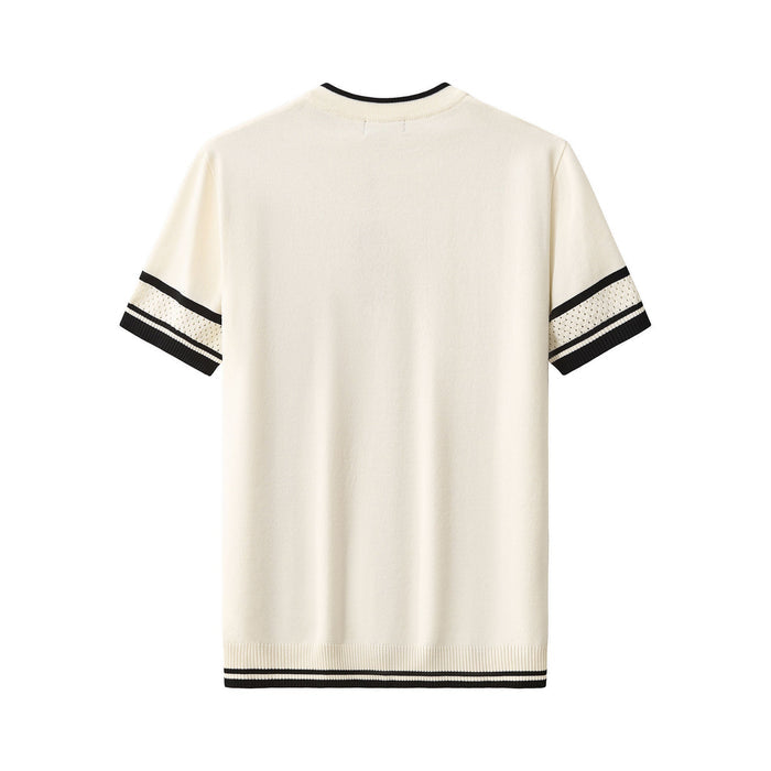 Monaco Trim Knit Tee WHITE