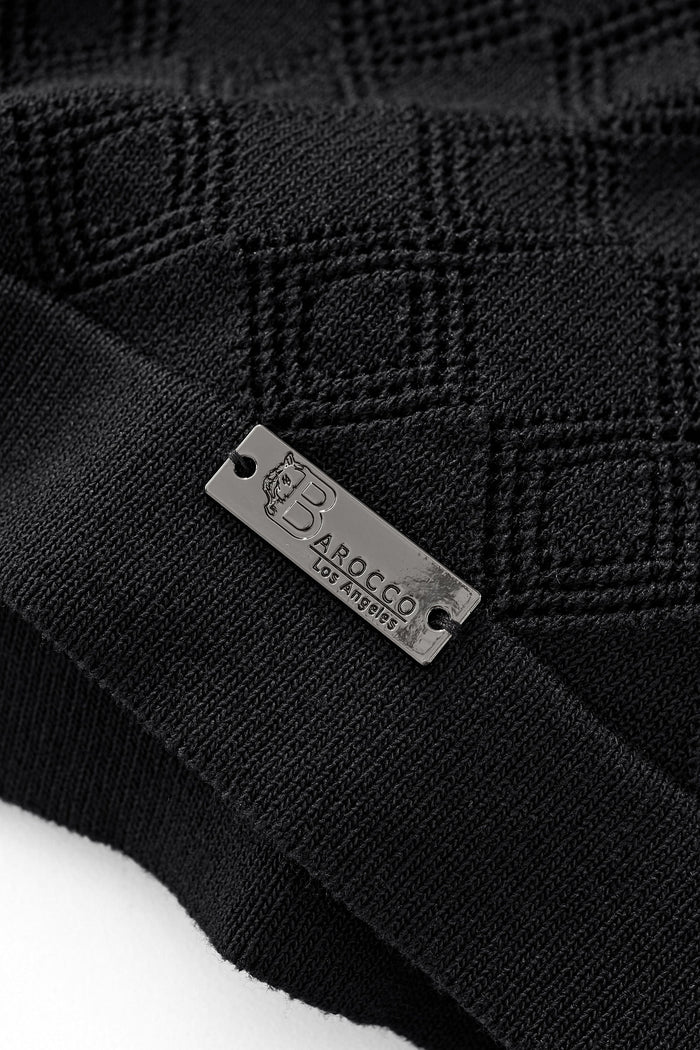 Monarch Knit Polo BLACK