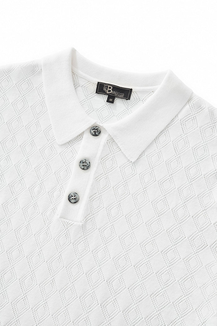 Monarch Knit Polo IVORY