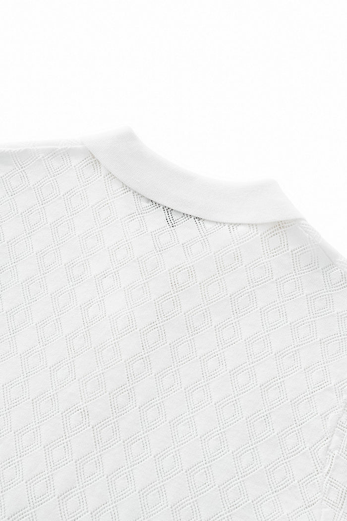Monarch Knit Polo IVORY