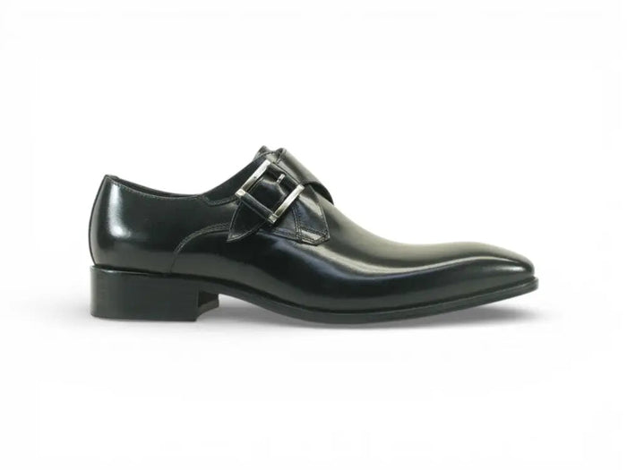 Monk Strap Buckle Leather Shoes