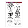 Moon Faces - Cling Stamps