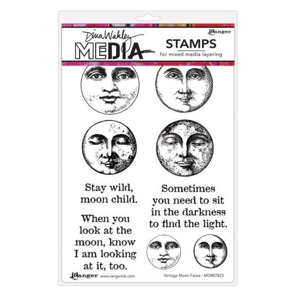 Moon Faces - Cling Stamps